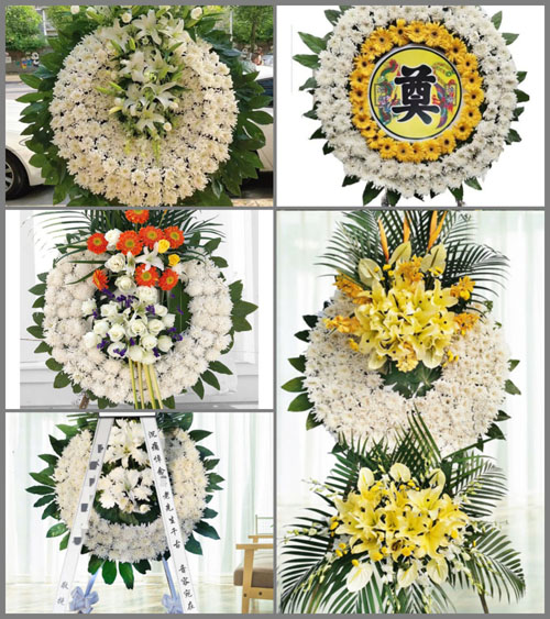 广东韶关市南雄市油山镇花圈速递
